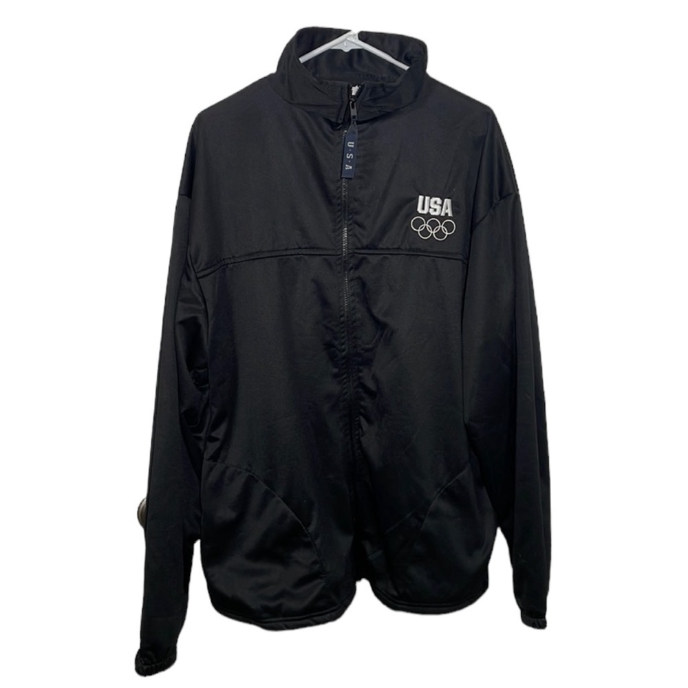 United States Olympic Committee USA Black Track Jacket